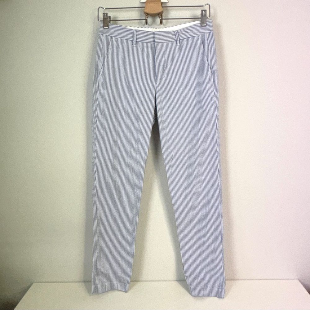 Polo Ralph Lauren Blue White Striped Seersucker Pants 0